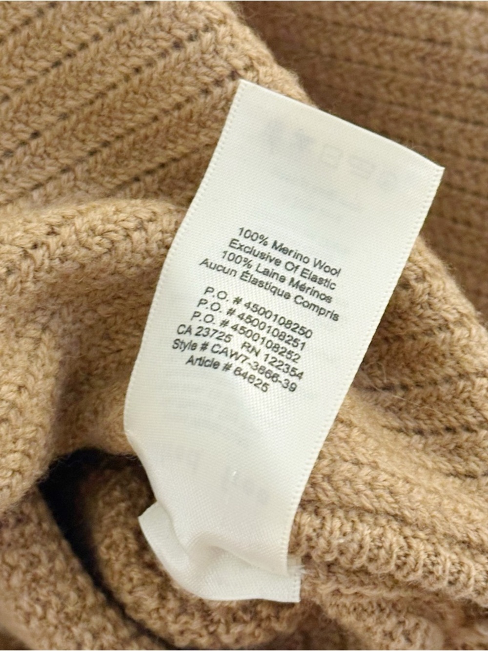 Aritzia Wilfred Free Cropped Crewneck Sweater in Camel Brown M - Picture 5 of 5